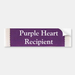 Purple Heart Recipient Bumper Sticker