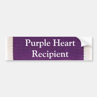 Purple Heart Recipient Bumper Sticker
