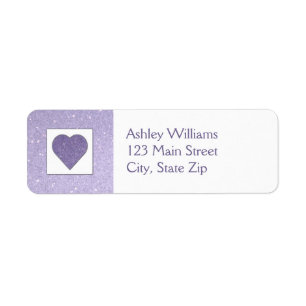 Purple Heart Return Address Labels
