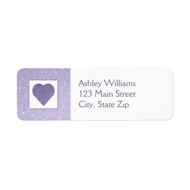 Purple Heart Return Address Labels Zazzle