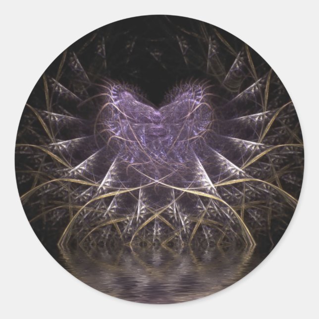 Purple Heart Round Stickers (Front)