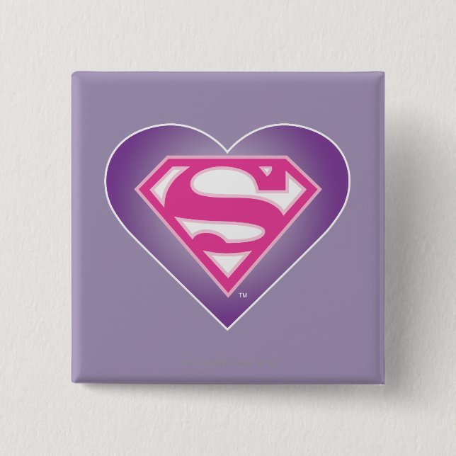 Purple Heart S-Shield Button (Front)