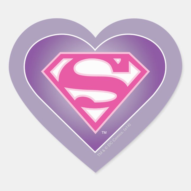 Purple Heart S-Shield Heart Sticker (Front)