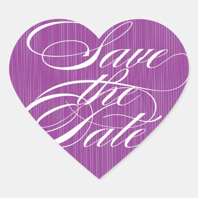 Purple Heart  |  Save the Date Envelope Seal (Front)