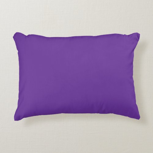 Purple Heart Solid Color Accent Pillow