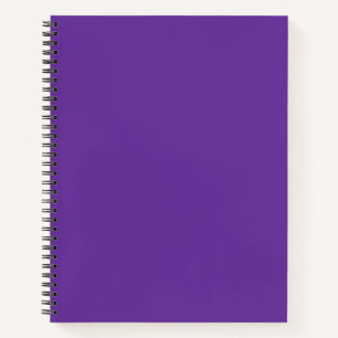 Purple Heart Solid Color Notebook