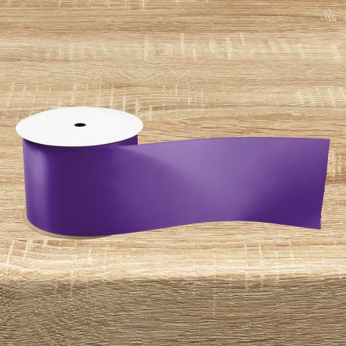 Purple Heart Solid Color Satin Ribbon