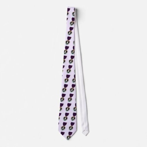 purple heart tie
