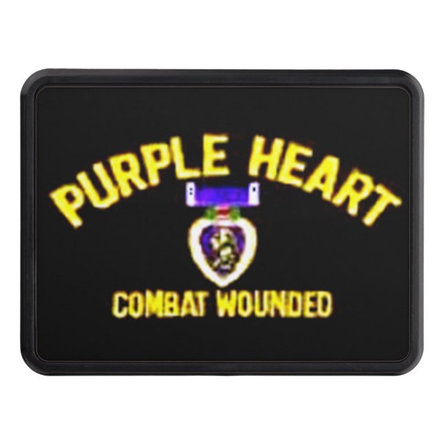 PURPLE HEART TOW HITCH COVER (Front)