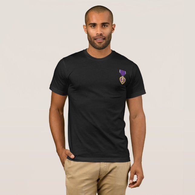 Purple Heart us Military Award Veteran Gift T-Shirt (Front Full)