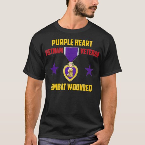 Purple Heart Vietnam Veteran 1  T_Shirt