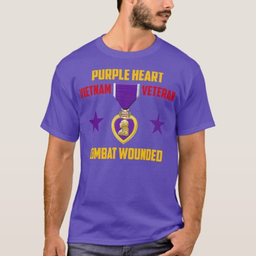 Purple Heart Vietnam Veteran Freedom  T_Shirt