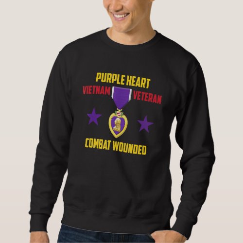 Purple Heart Vietnam Veteran Sweatshirt