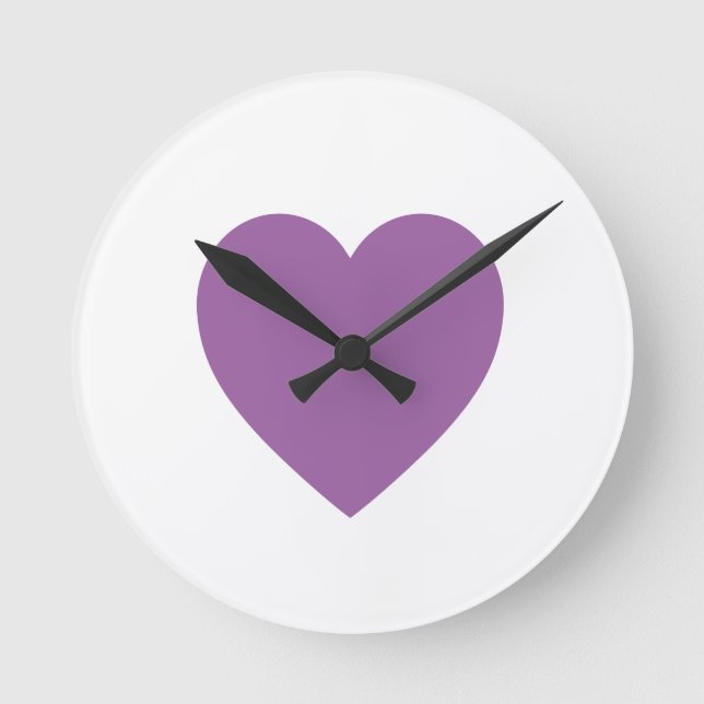 Purple Heart Wall Clock (Front)