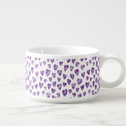 Purple Heart watercolor Bowl