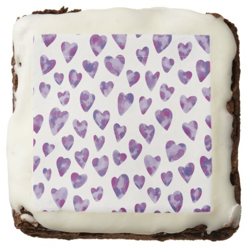 Purple Heart watercolor Brownie