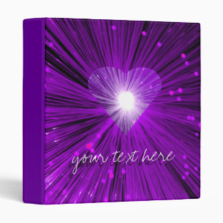 Purple Heart 'Your Text' Binder