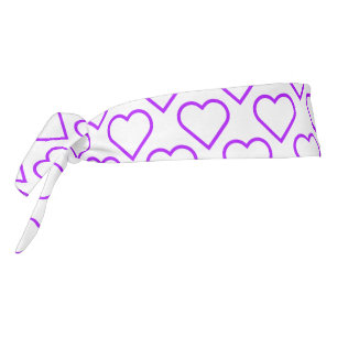 Purple Hearts - Add Your Favorite Colors Tie Headband