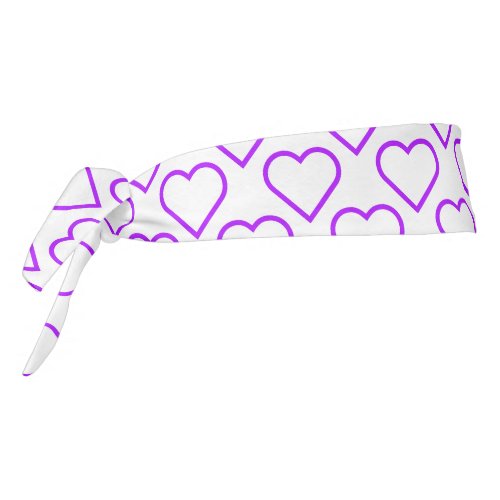 Purple Hearts _ Add Your Favorite Colors Tie Headband