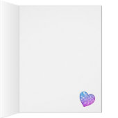 Purple Hearts I Love You Folded Card (Inside (Right))