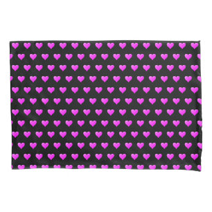 Purple Hearts - Love Pillow Case