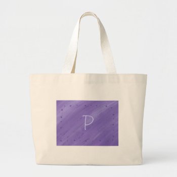 Purple Hearts On Blended Purple Monogram Bags by Cherylsart at Zazzle