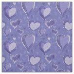 Purple Hearts Pattern Drawing Fabric