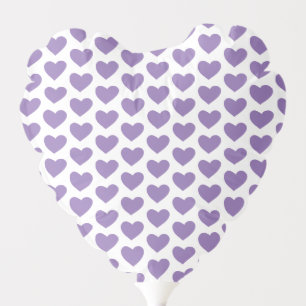 Purple Hearts Patterns Valentine's Day Balloon