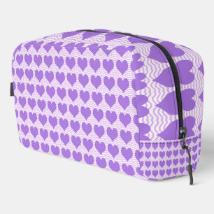 Purple Hearts Toiletry Bag