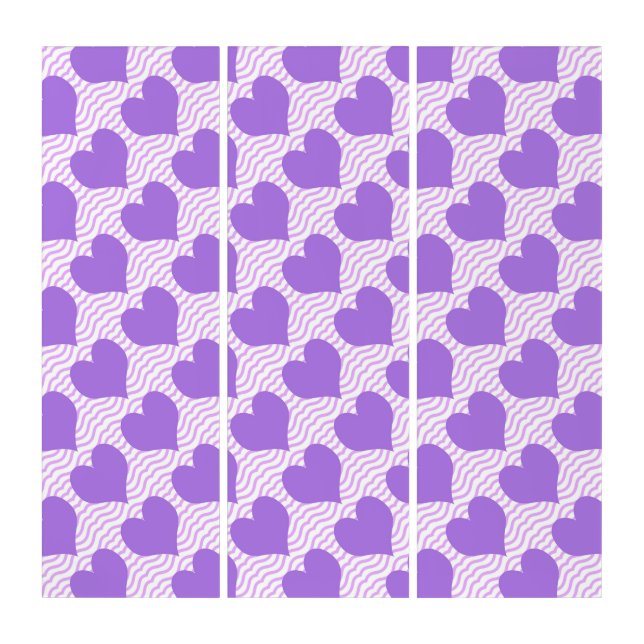 Purple Hearts Triptych (Front)