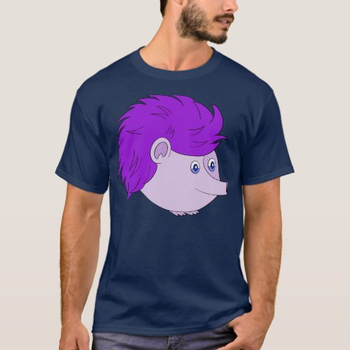 Purple Hedgehog T_Shirt