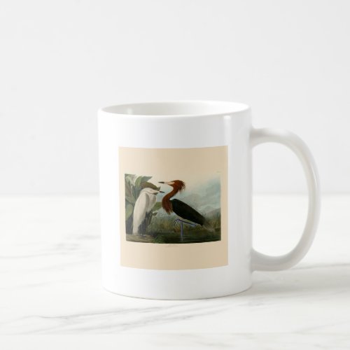 Purple Heron Audubon Bird Wildlife Painting Coffee Mug