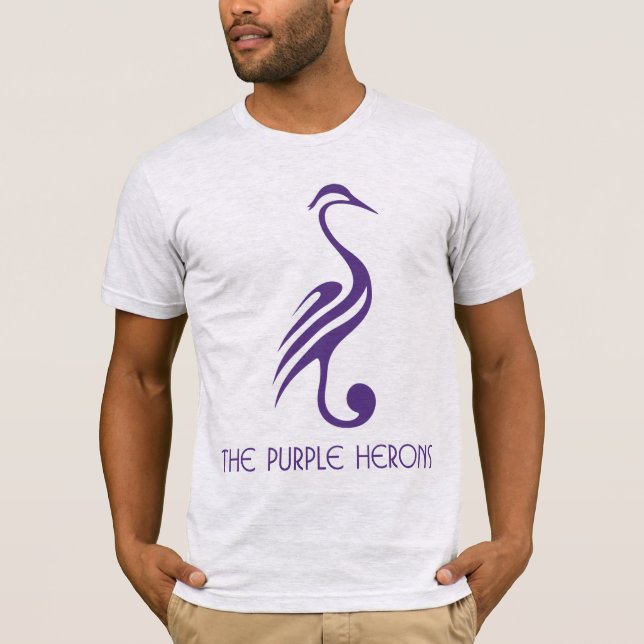Purple Herons T-Shirt (light) (Front)