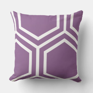 Purple Hexagon Pillow