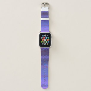 Purple Hexagon Scales Geometric Striped Apple Watch Band