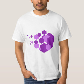 💜 Purple Hexagons Graphic T-Shirt