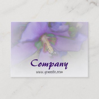 Purple Hibiscus Business Card by profilesincolor at Zazzle