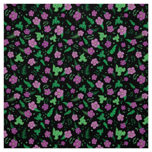 Purple Hibiscus Fabric