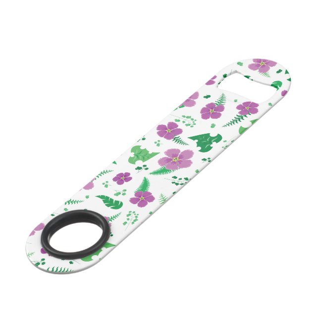 Purple Hibiscus Speed Bottle Opener (Front Angled)