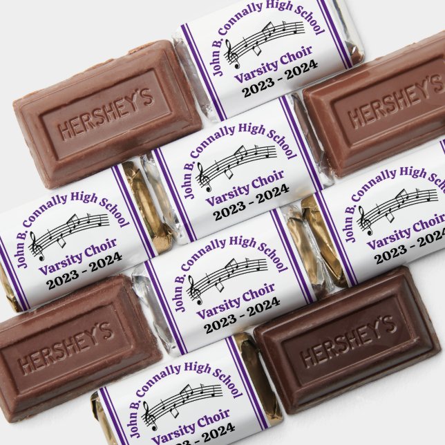 Purple High School Choir Custom Party Hershey's Miniatures (Assorted)
