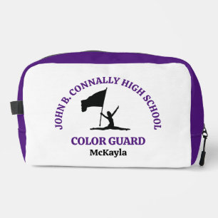 Purple High School Color Guard Personalized Dopp Kit