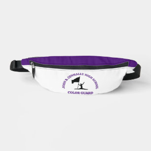 Purple High School Color Guard Personalized Fanny Pack