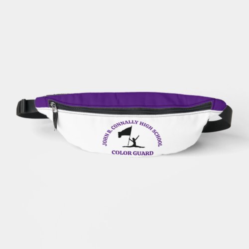 Purple High School Color Guard Personalized Fanny Pack