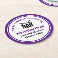 Purple High School Marching Band Graduation Party