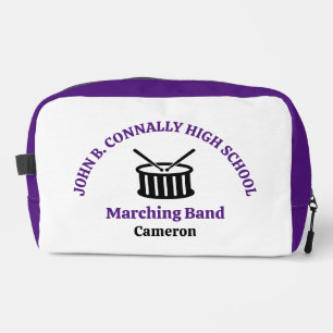 Purple High School Marching Band Personalized Dopp Kit