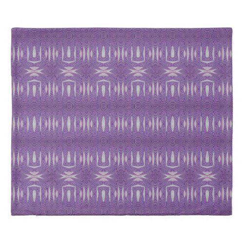 Purple hippie boho mosaic pattern Duvet Cover