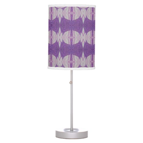 Purple hippie boho mosaic pattern table lamp