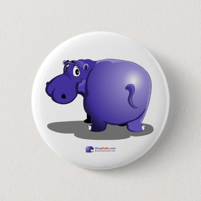 Purple Hippo Button (Front)