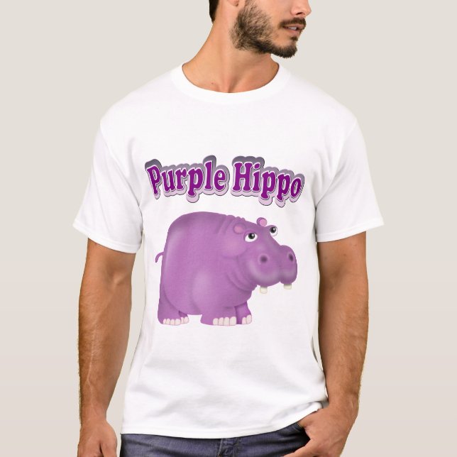 Purple Hippo T-Shirt (Front)