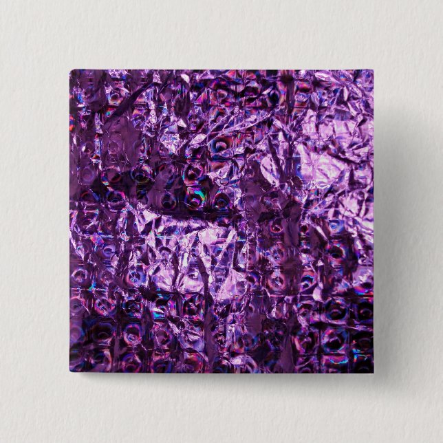 Purple Hologram Paper Button (Front)